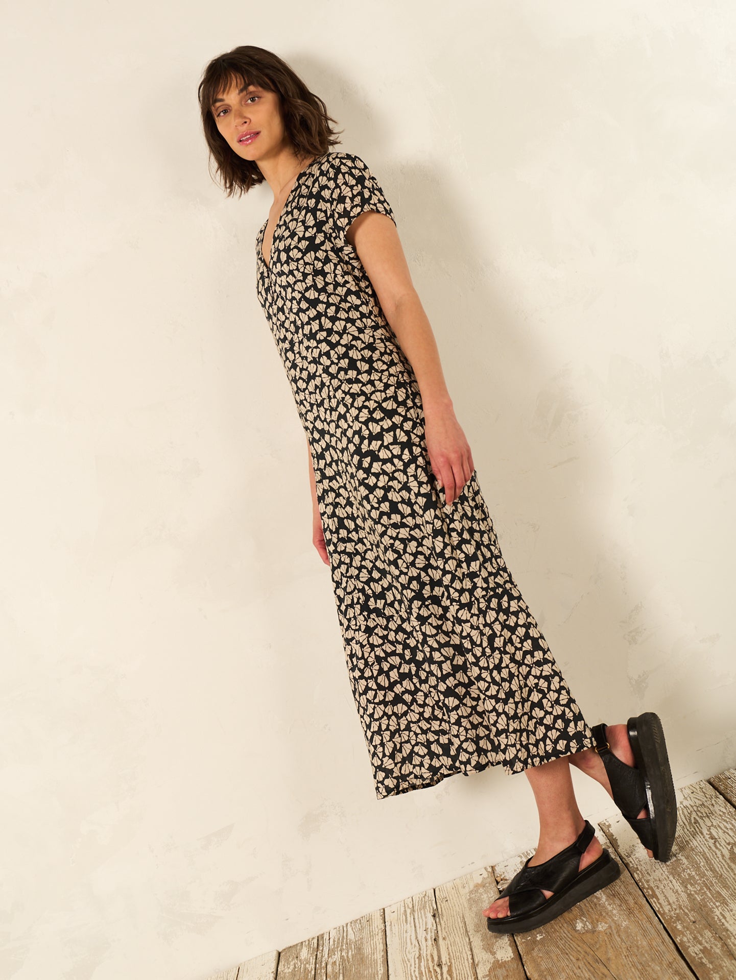 V-neck dress