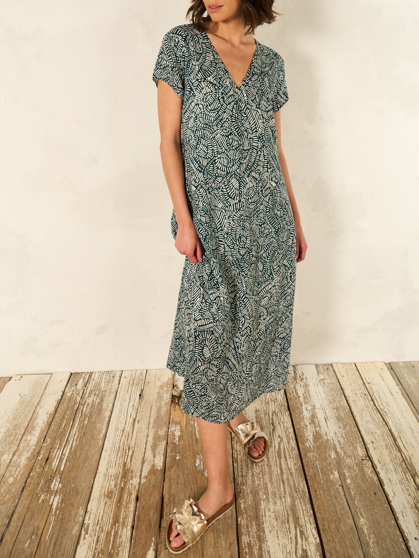 V-neck dress