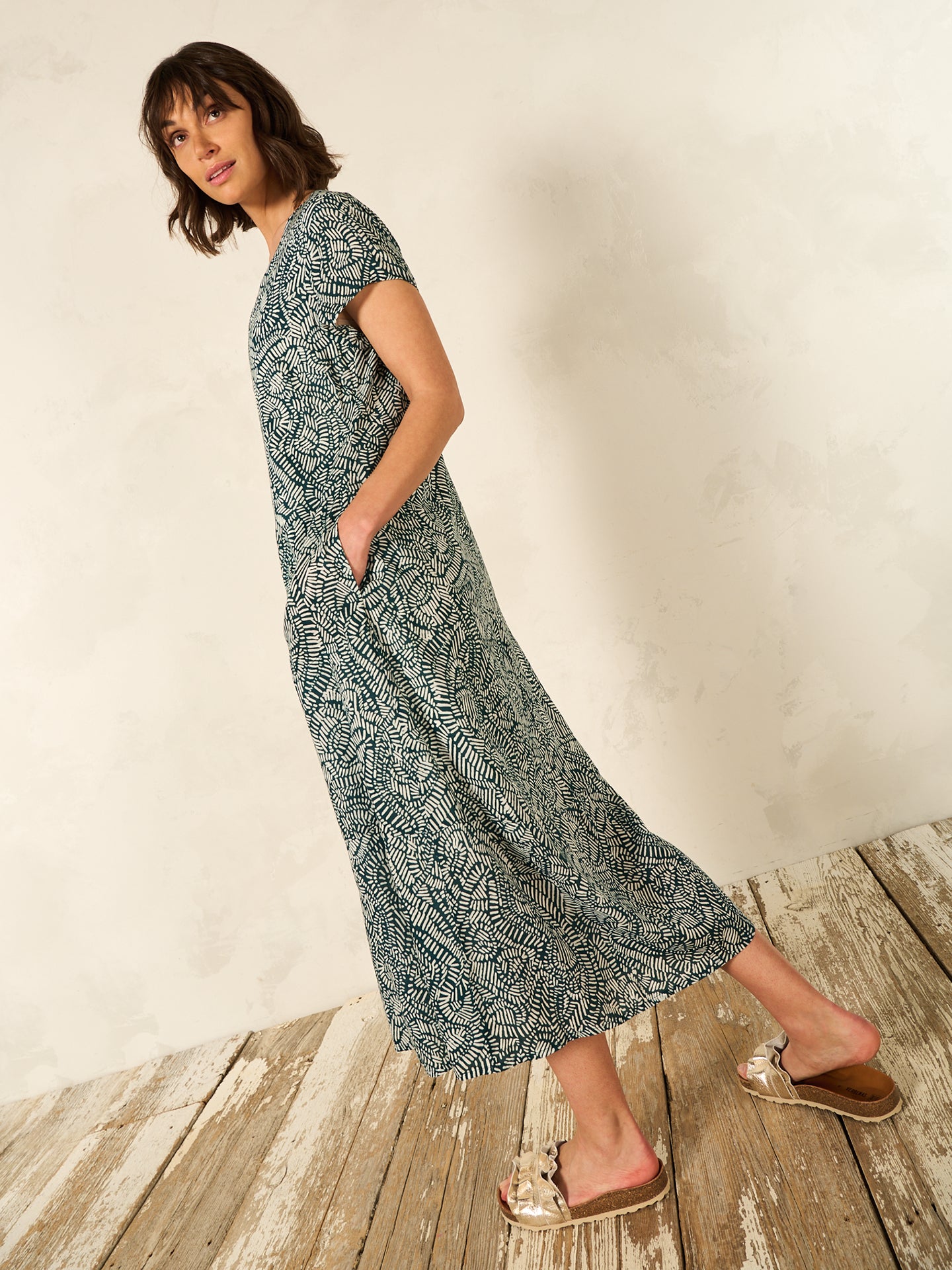 V-neck dress