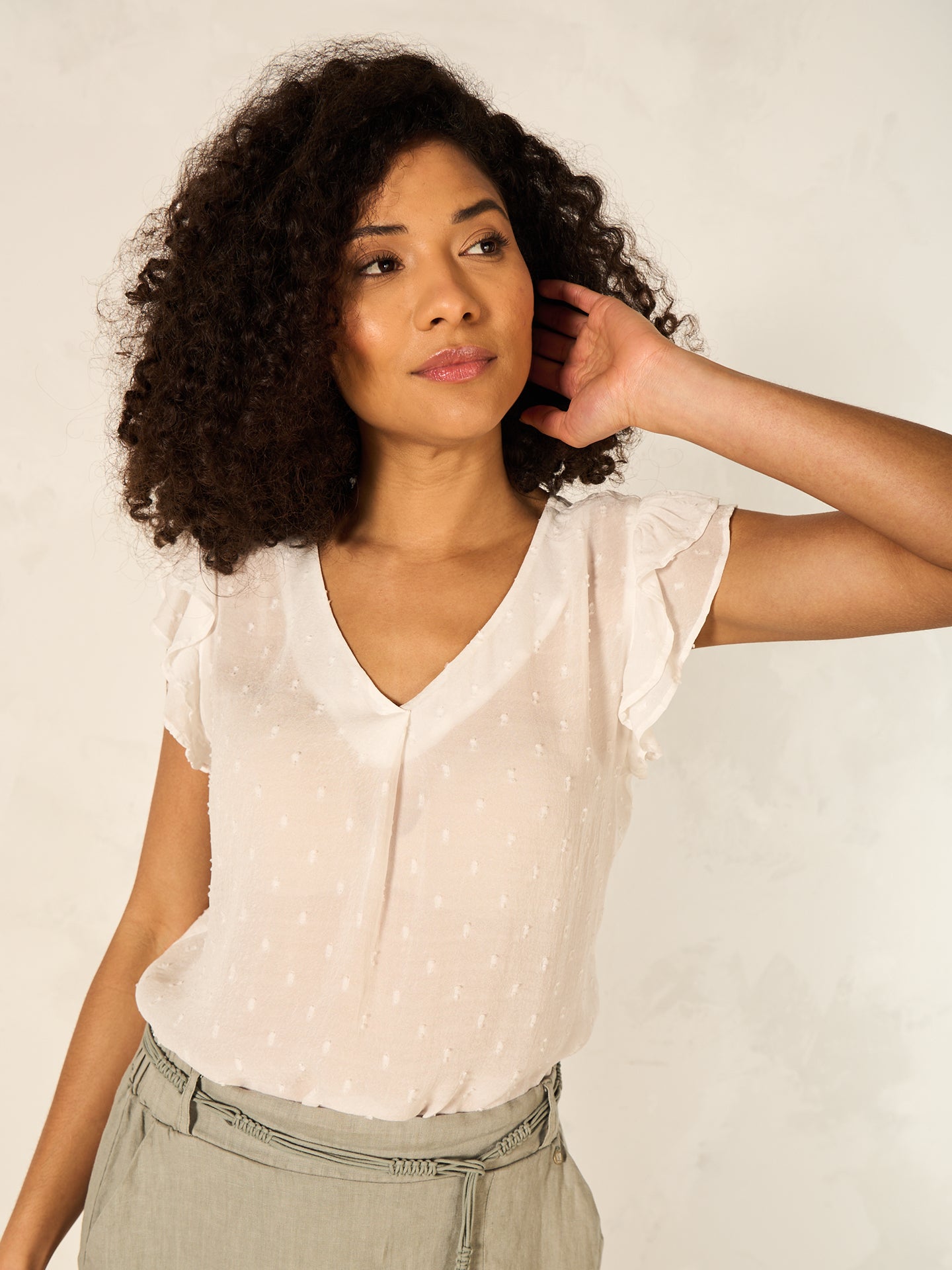Bluse mit Rüschendetail