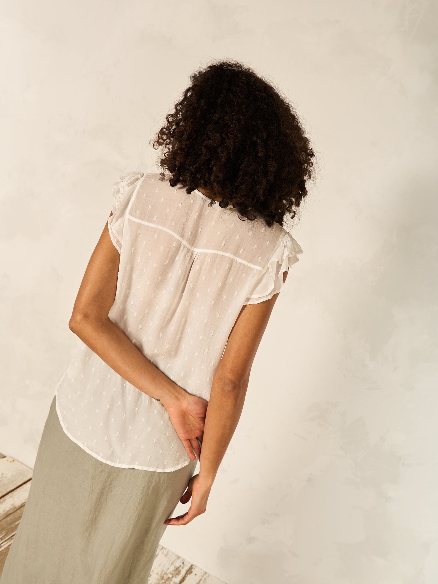 Bluse mit Rüschendetail