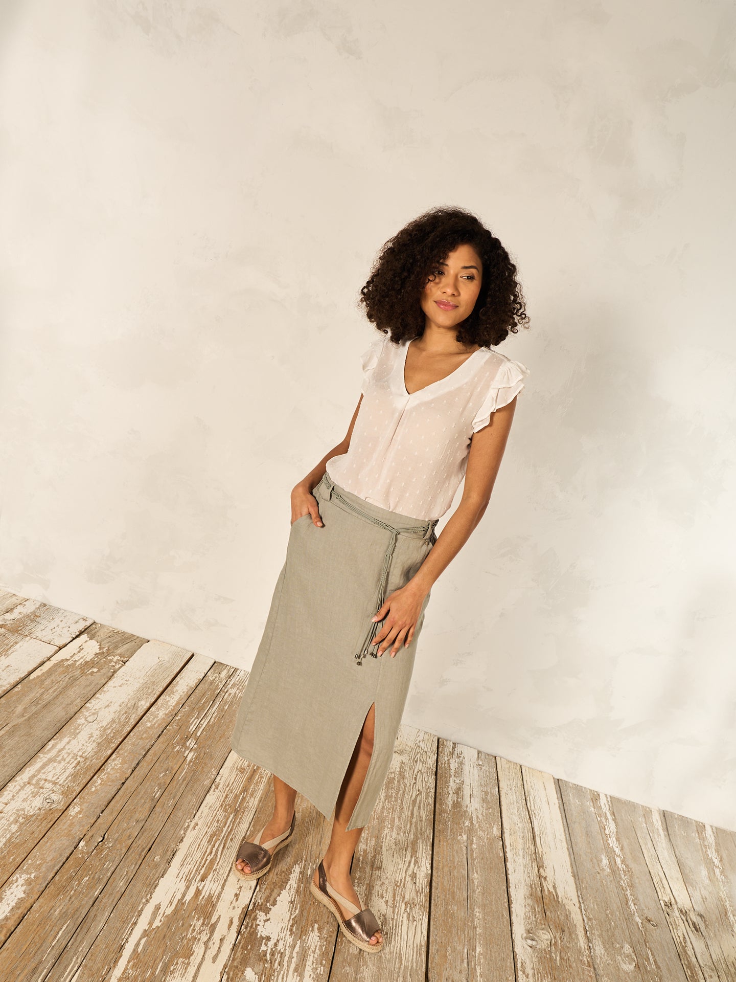 Bluse mit Rüschendetail
