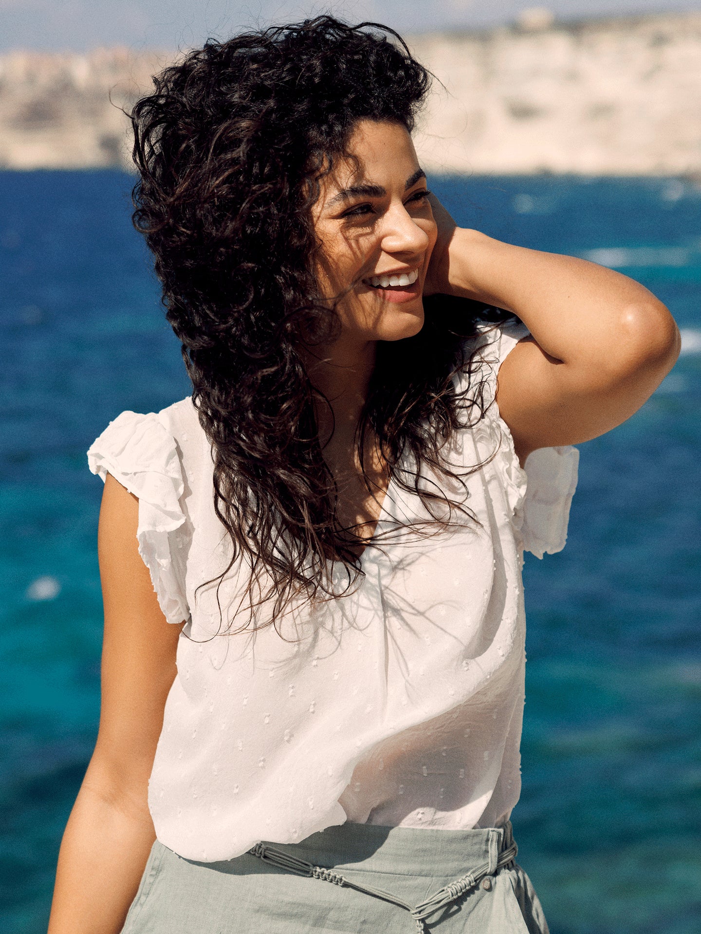 Bluse mit Rüschendetail