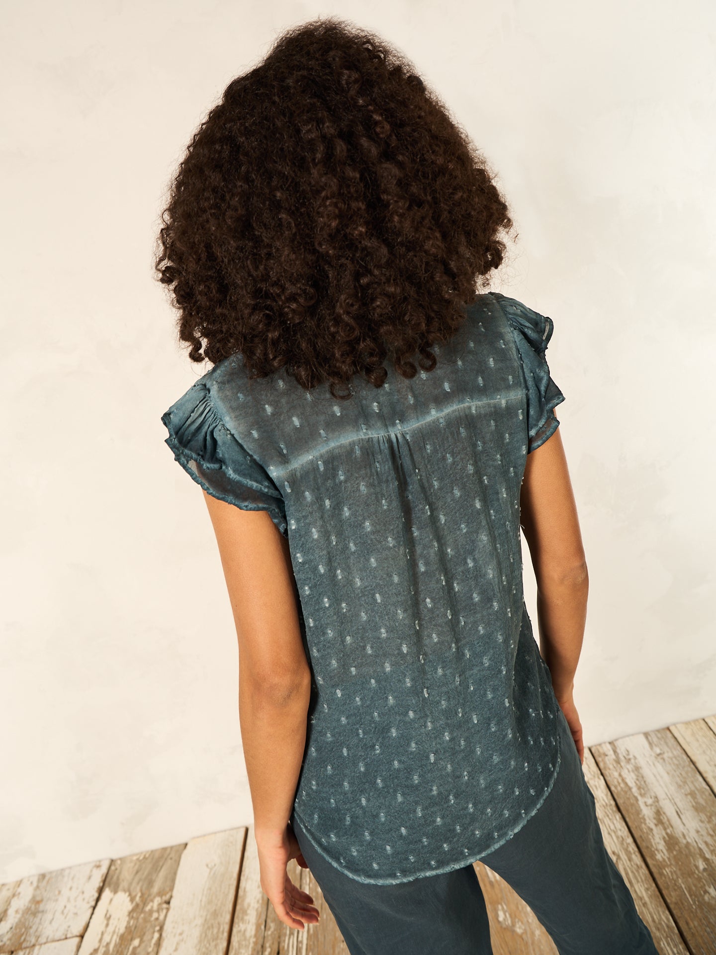 Bluse mit Rüschendetail