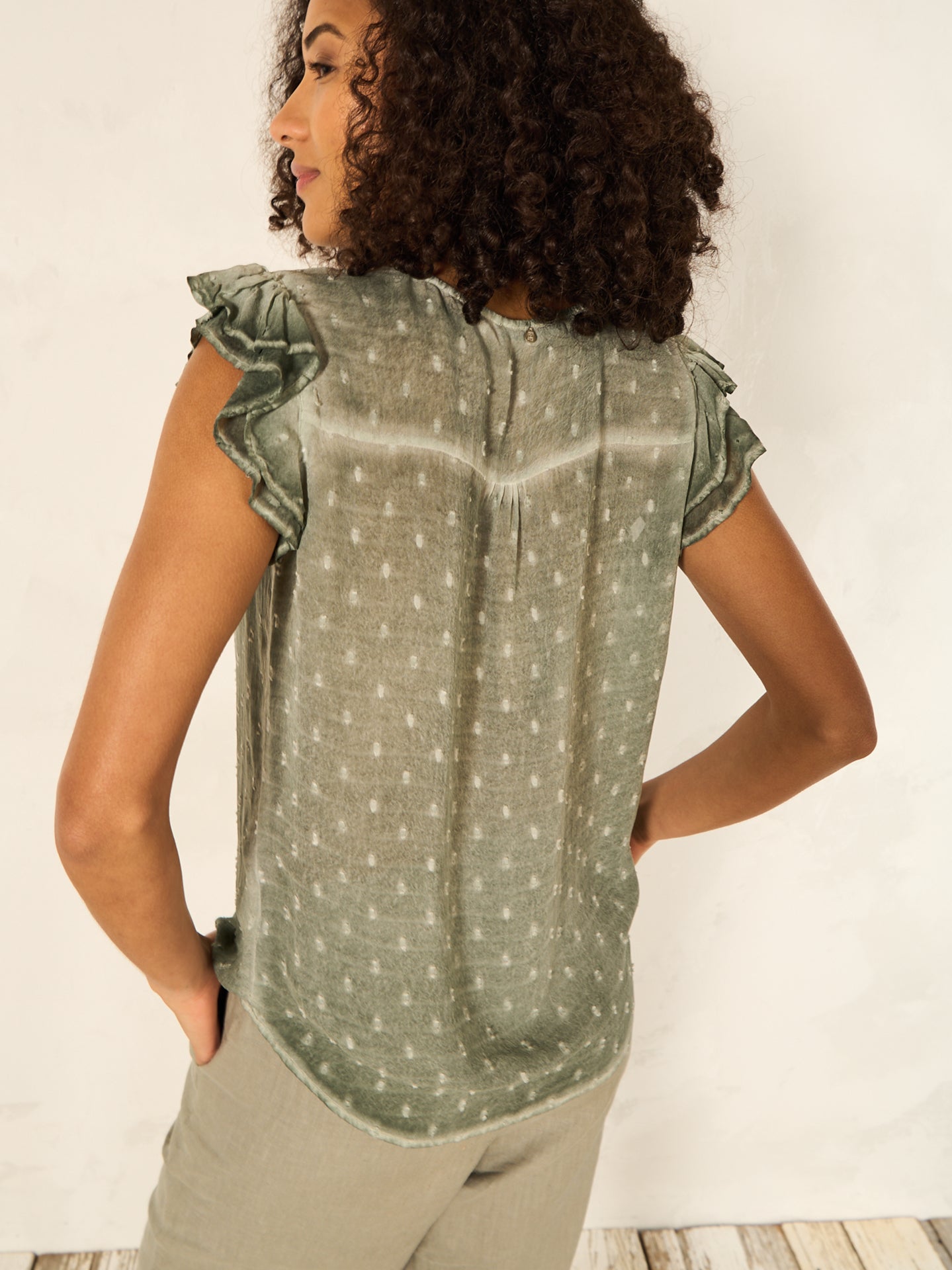 Bluse mit Rüschendetail