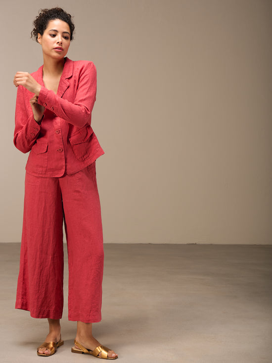 Blazer mit Leinen