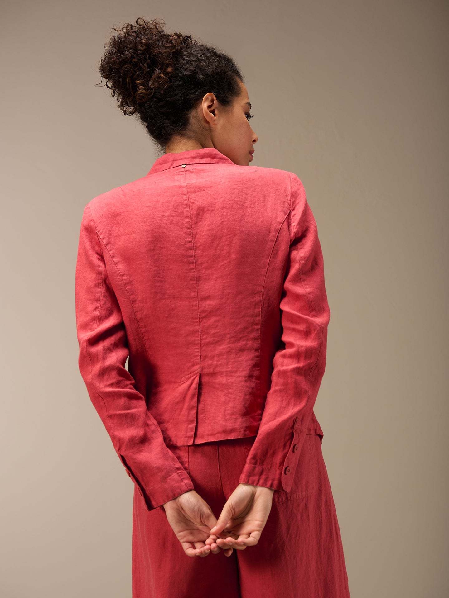 Blazer in misto lino