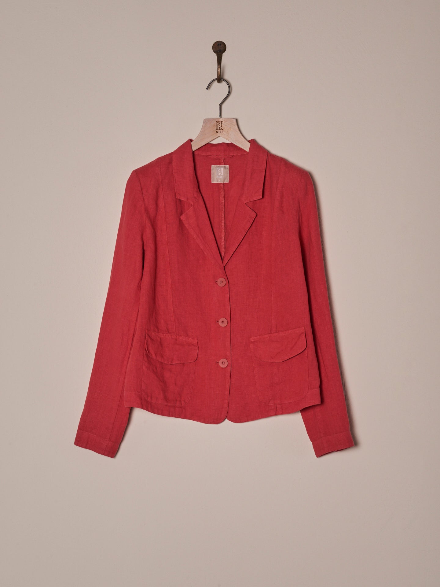 Blazer with linen