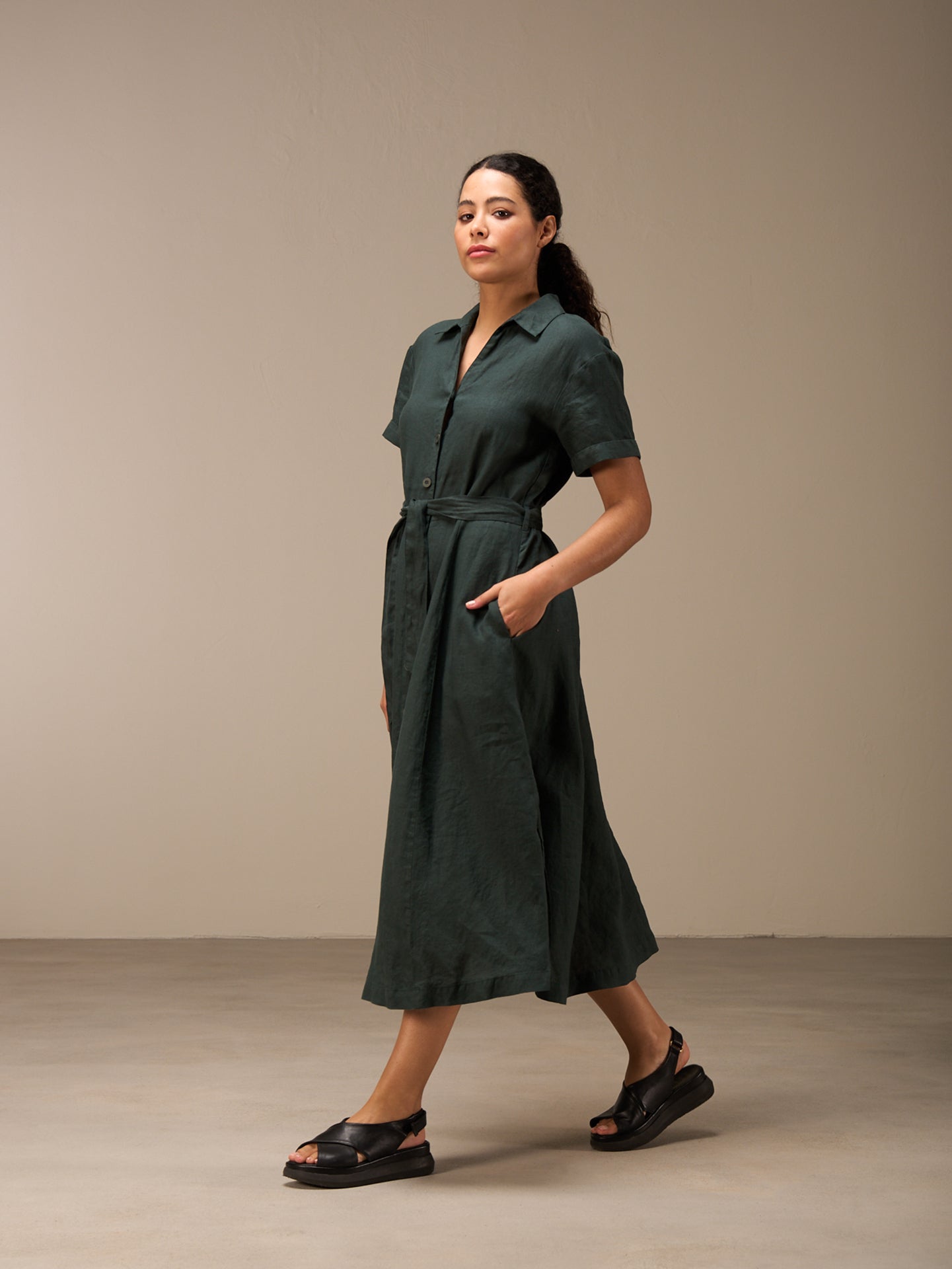 Button-down dress