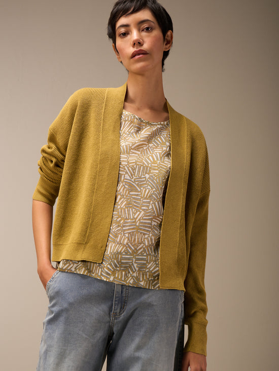 Strickjacke mit V-Ausschnitt