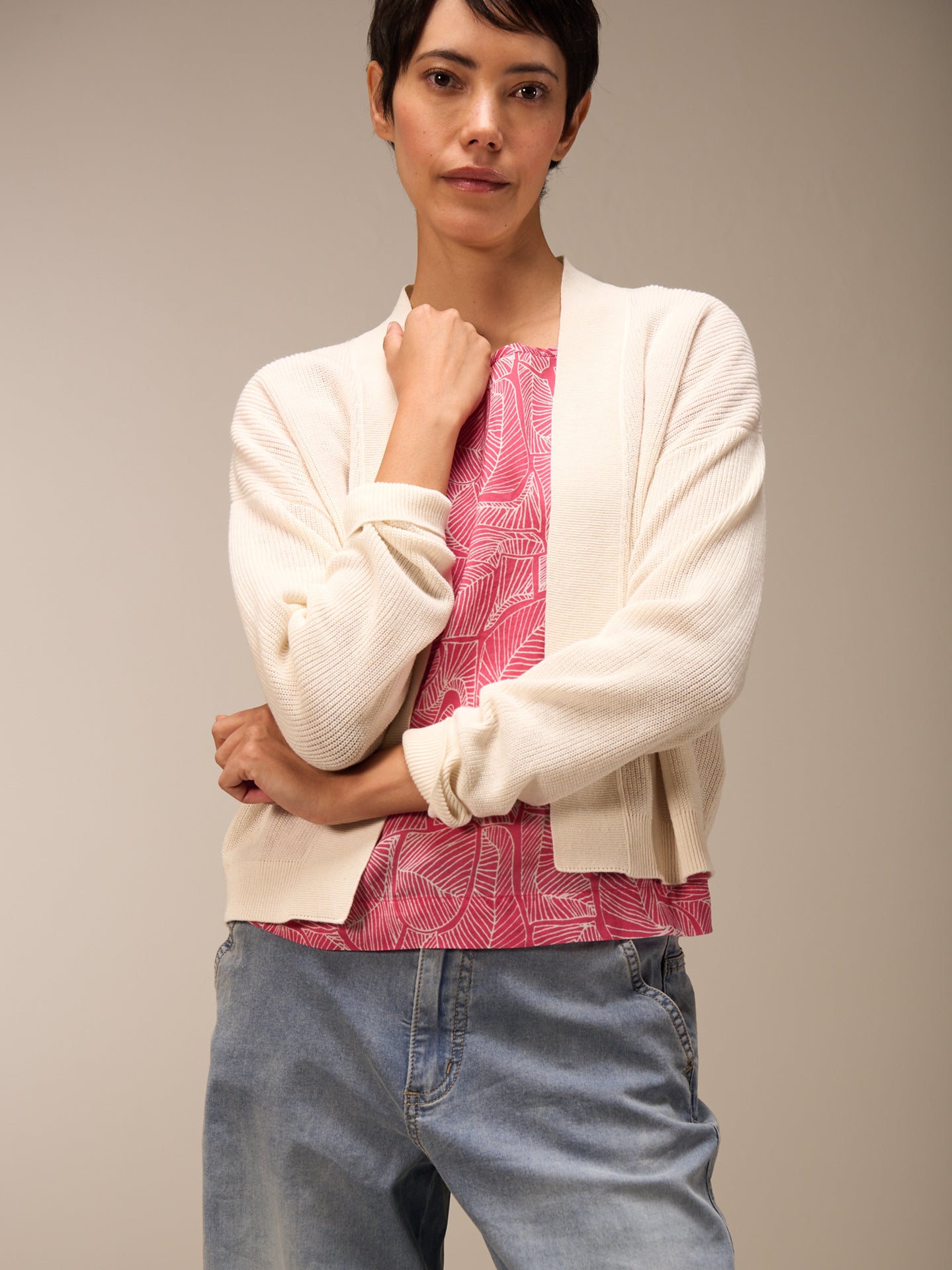 V-neck cardigan