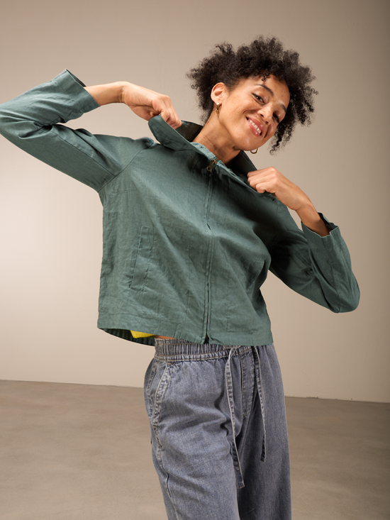 Leinenjacke