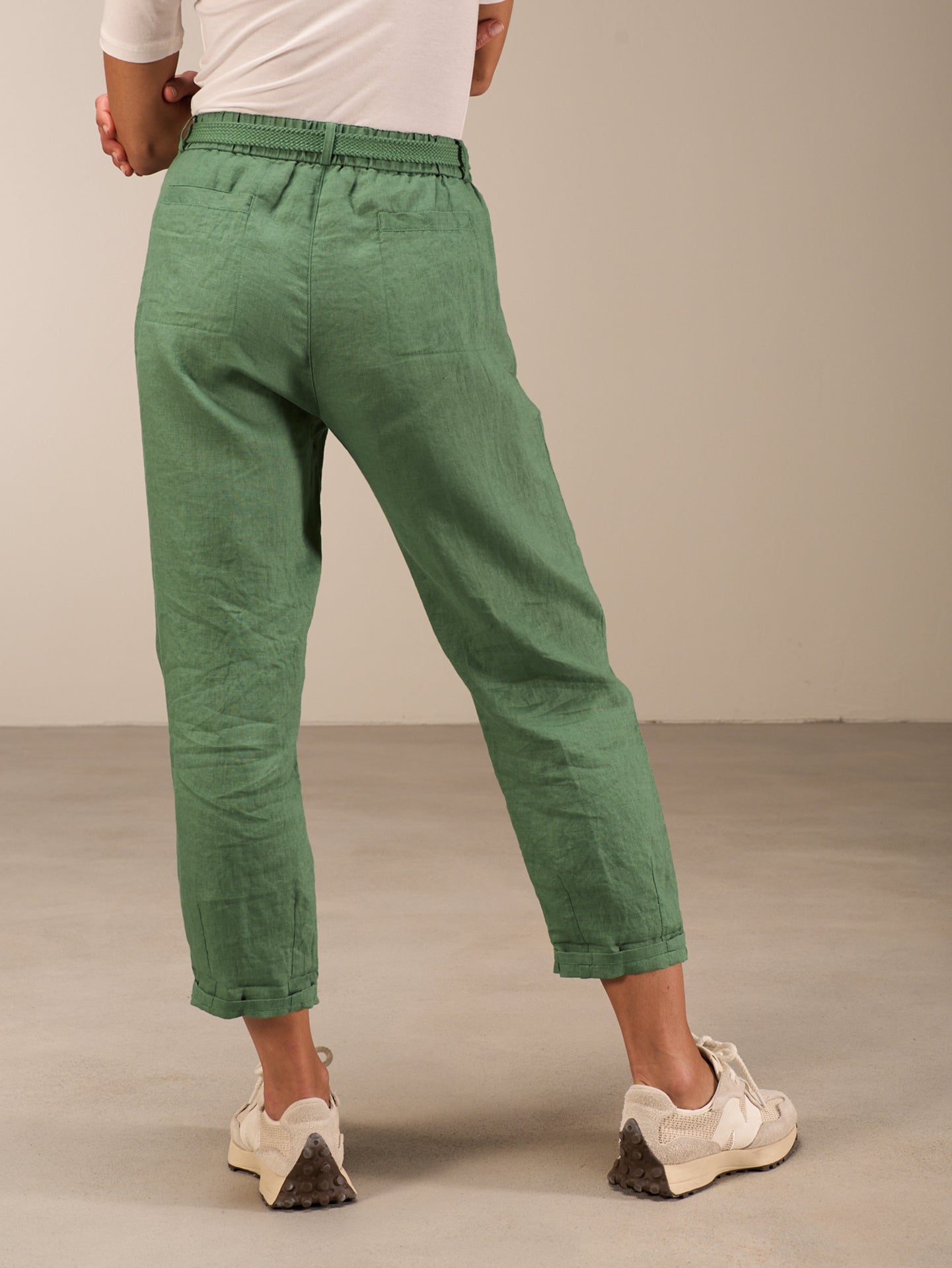 Pants with elastic waistband