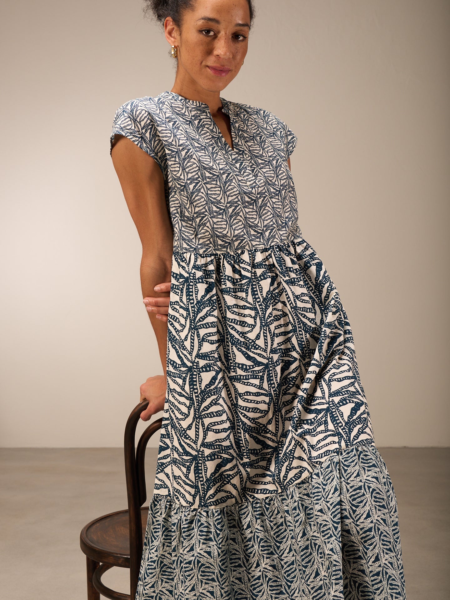 V-neck dress