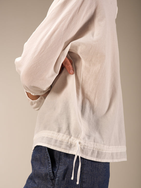 Round-neck blouse