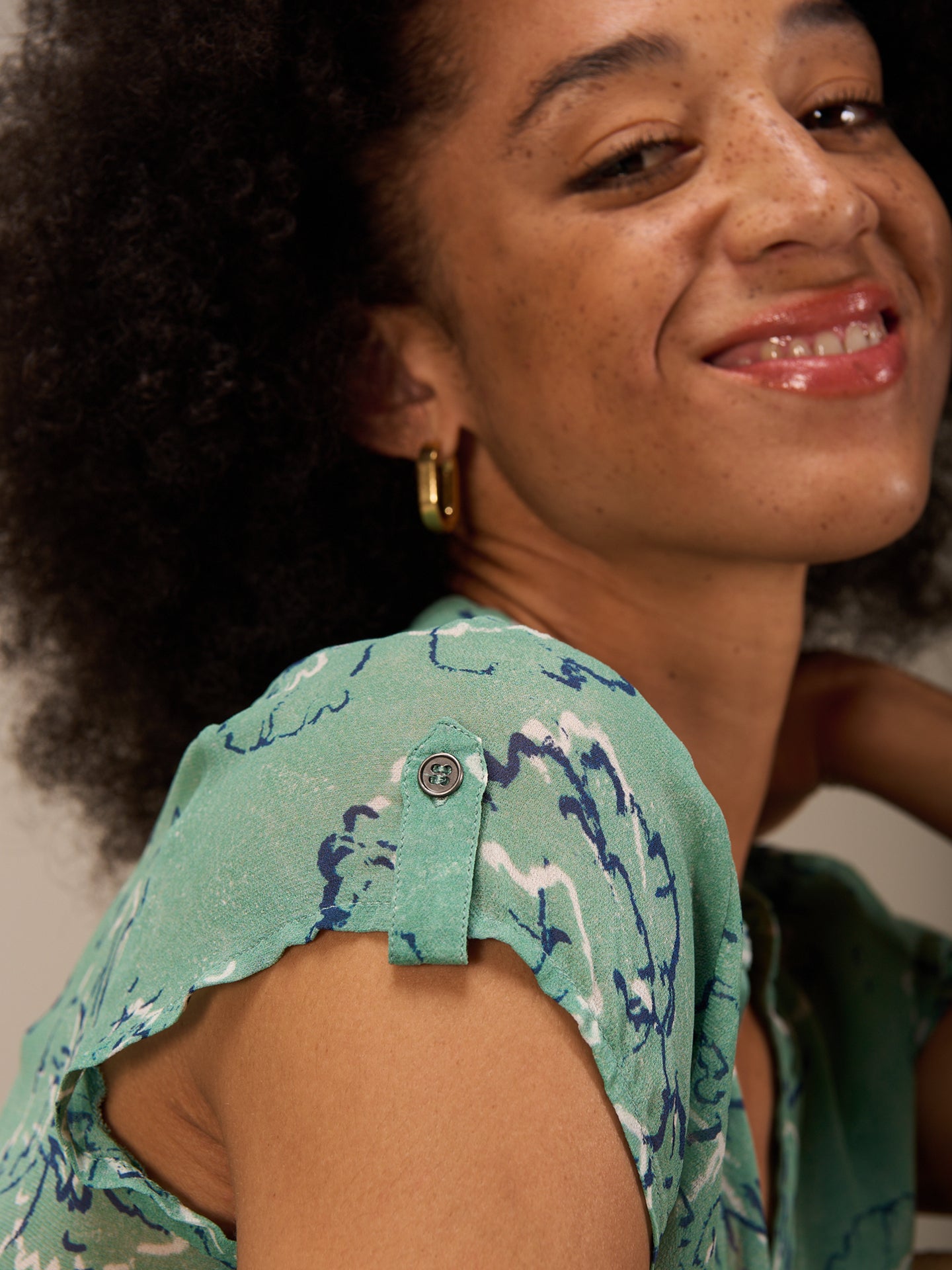 blouse à col rond