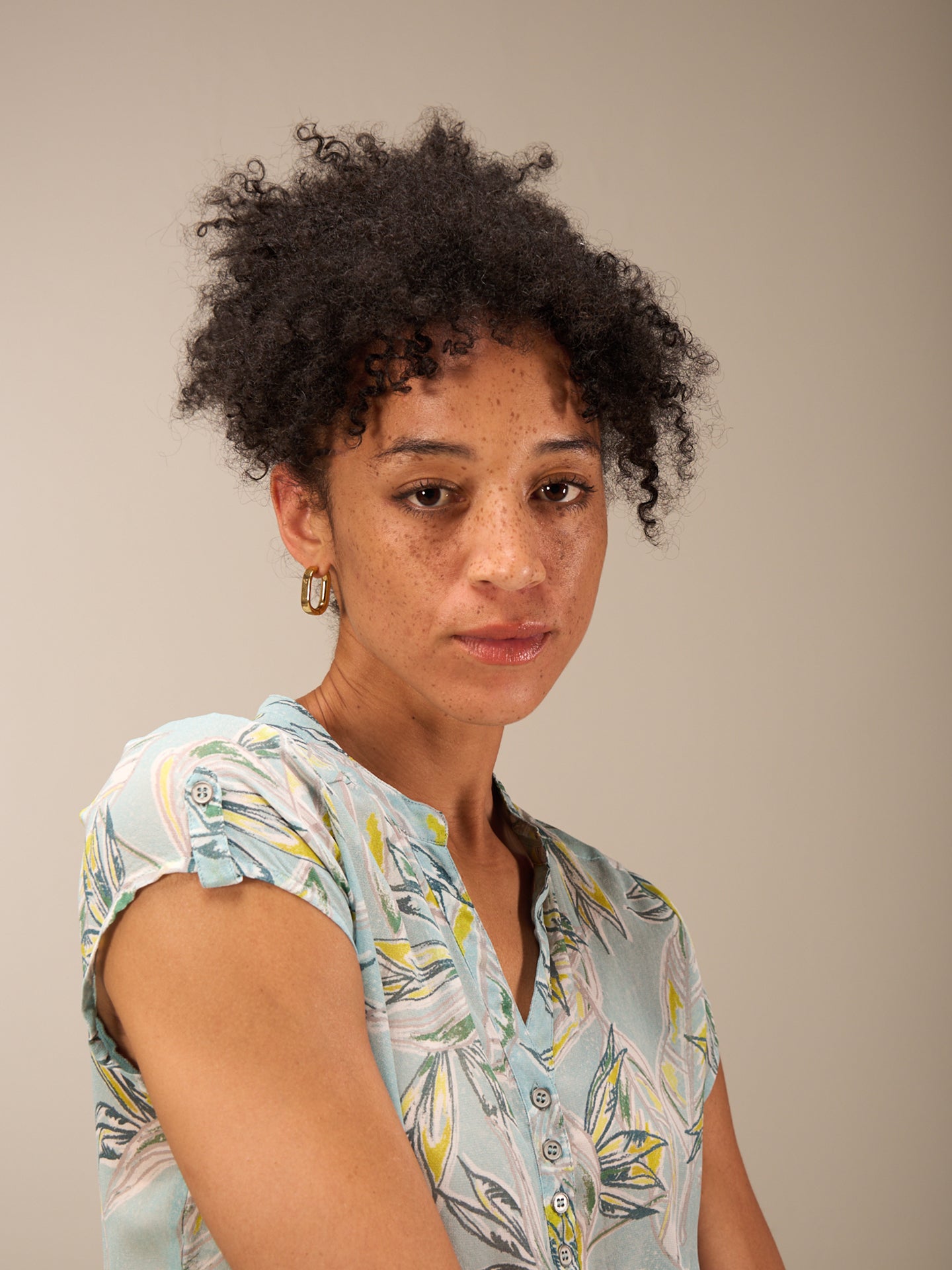 blouse à col rond