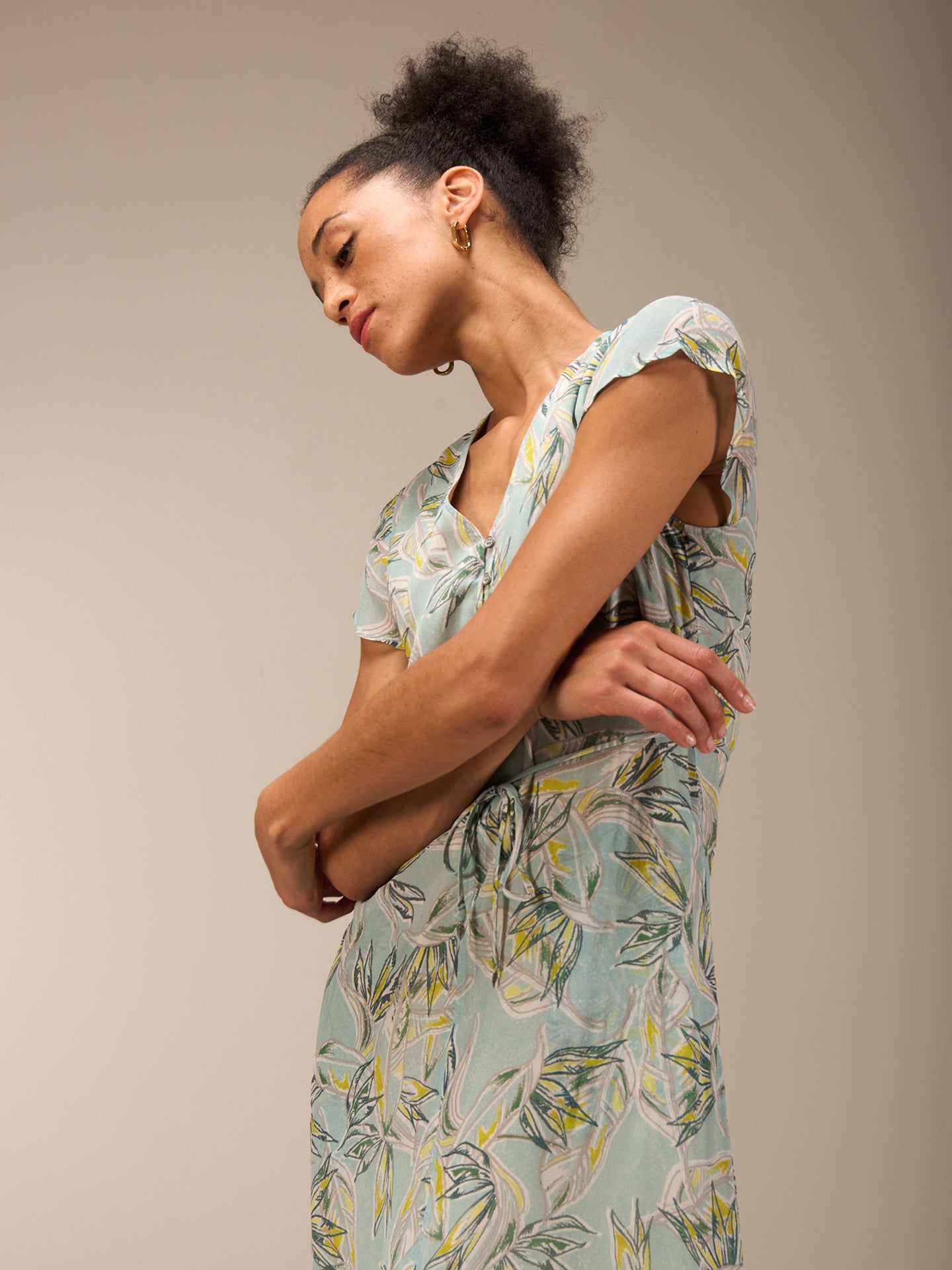 V-neck dress