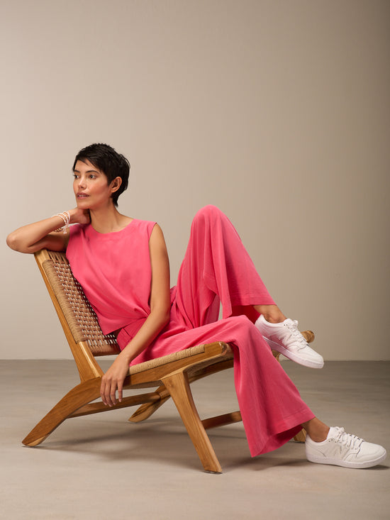 Bluse mit Knoten