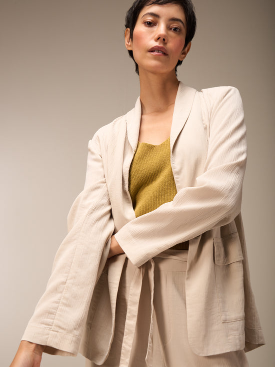 Blazer mit Schalkragen