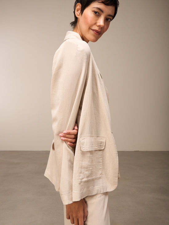 Blazer mit Schalkragen