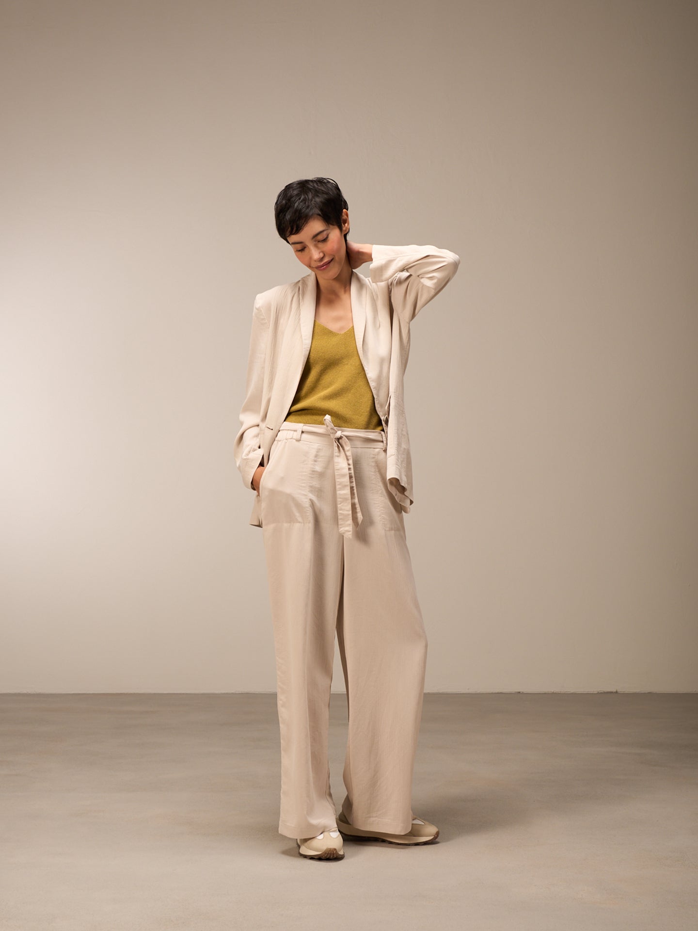 Blazer con collo a scialle
