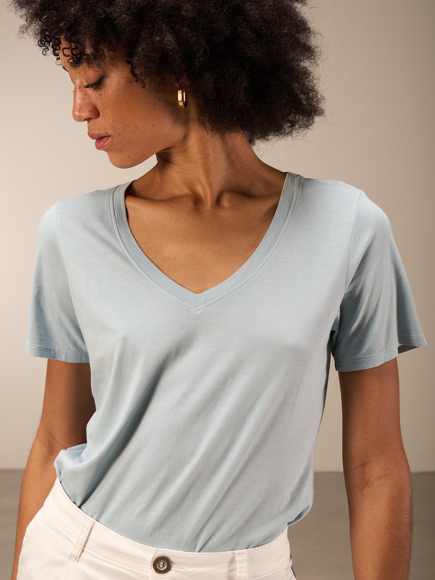 T-shirt à manches coupées raccourcies