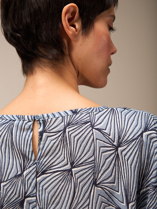 Bluse mit Rundhals