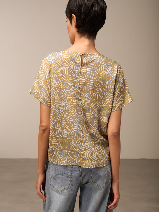 Bluse mit Rundhals