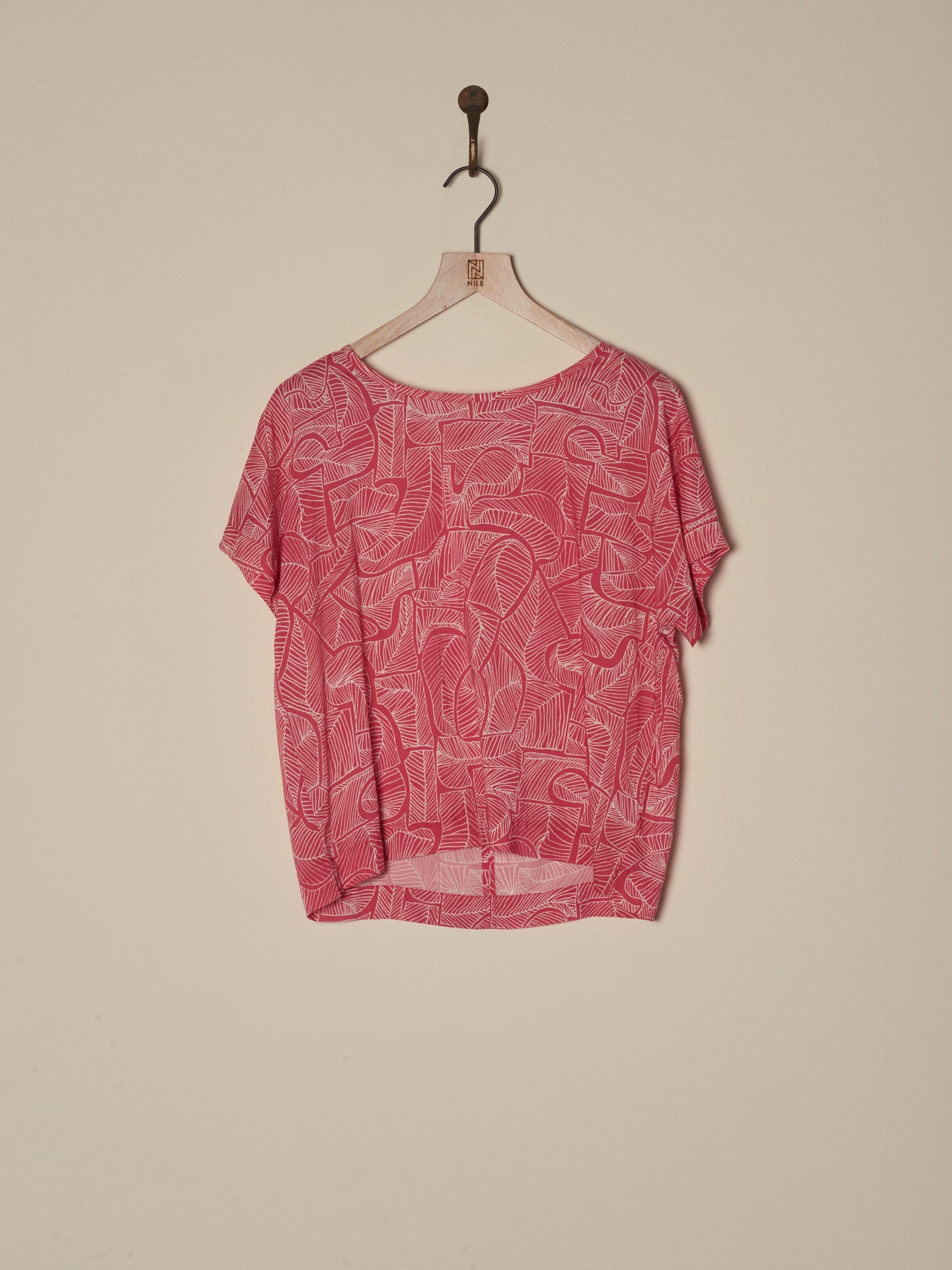 Blusa con scollo rotondo