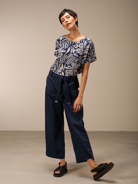Bluse mit Rundhals