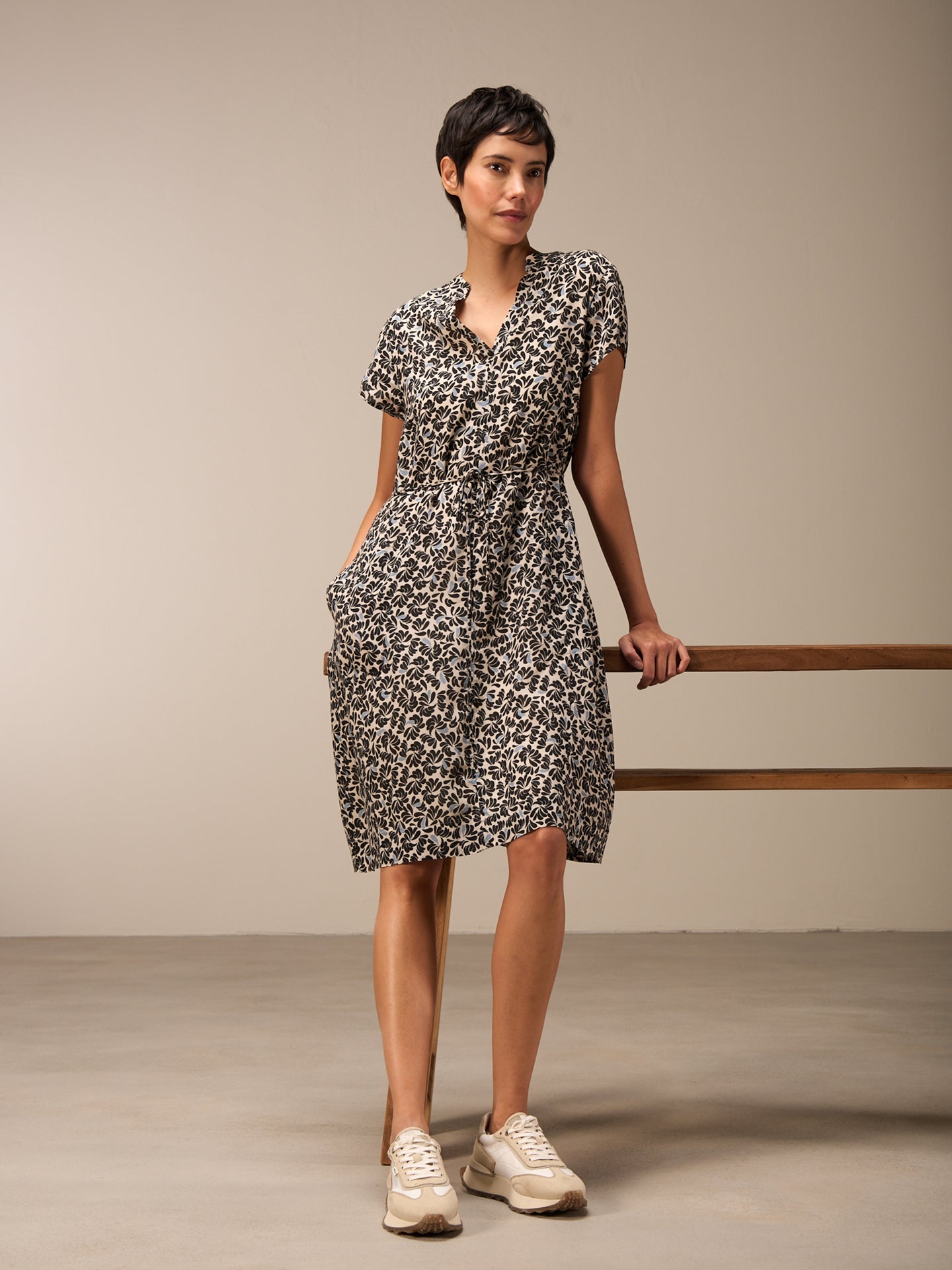 V-neck dress