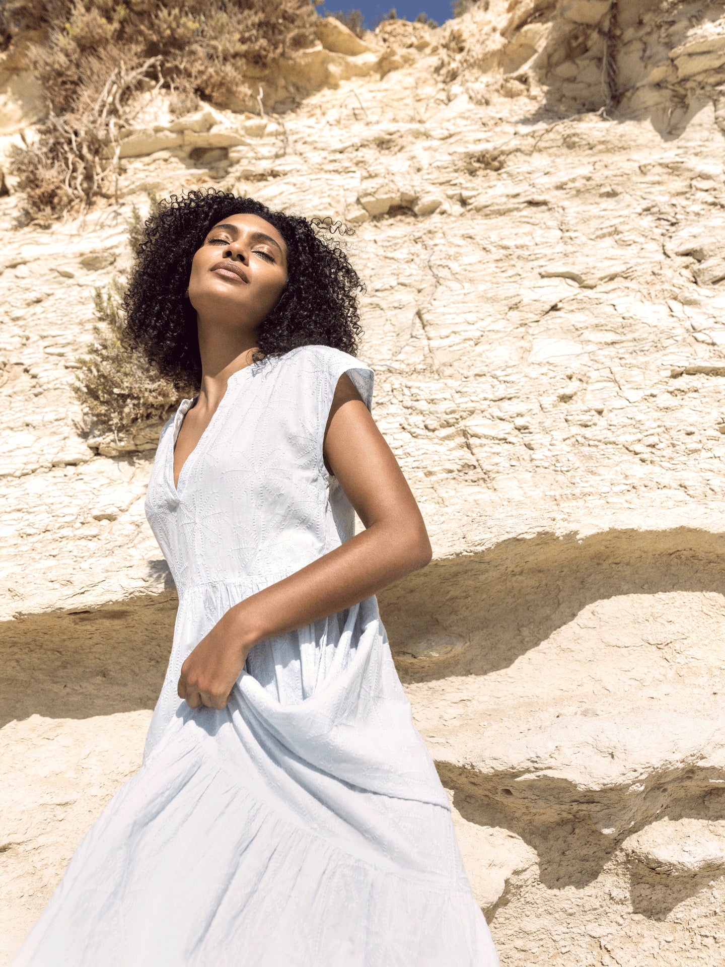 robe avec col en V