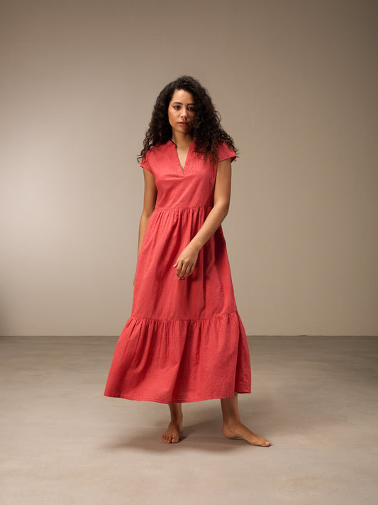 V-neck dress