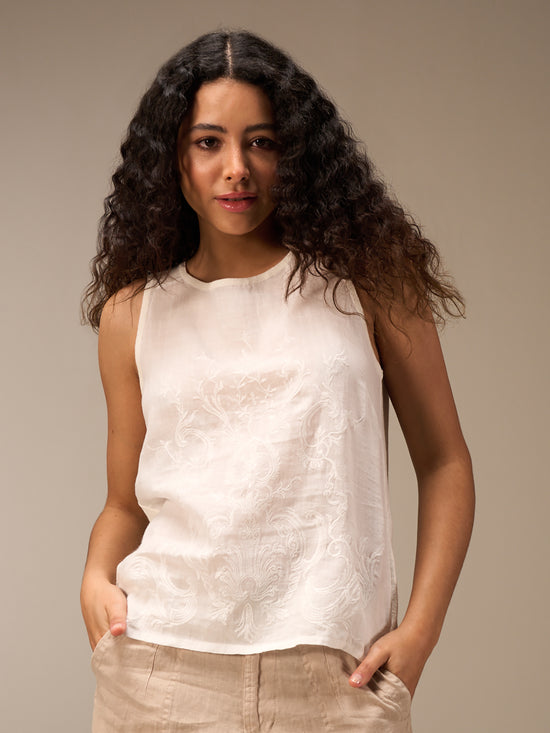 Round-neck top