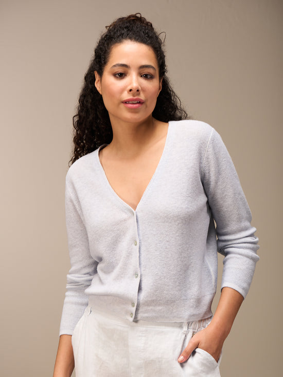 Strickjacke mit Knopfverschluss