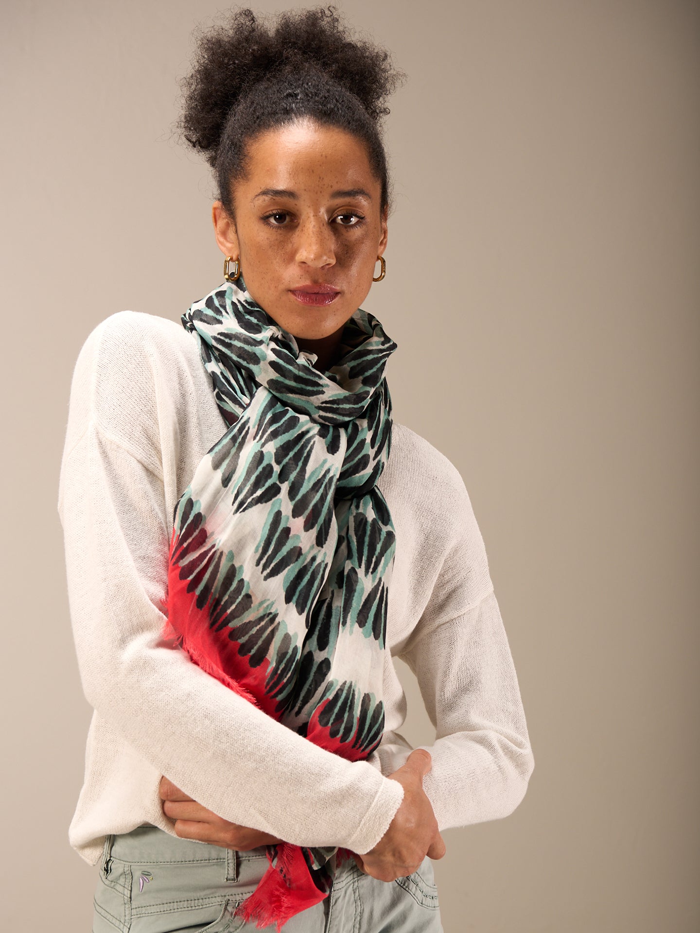 foulard imprimé