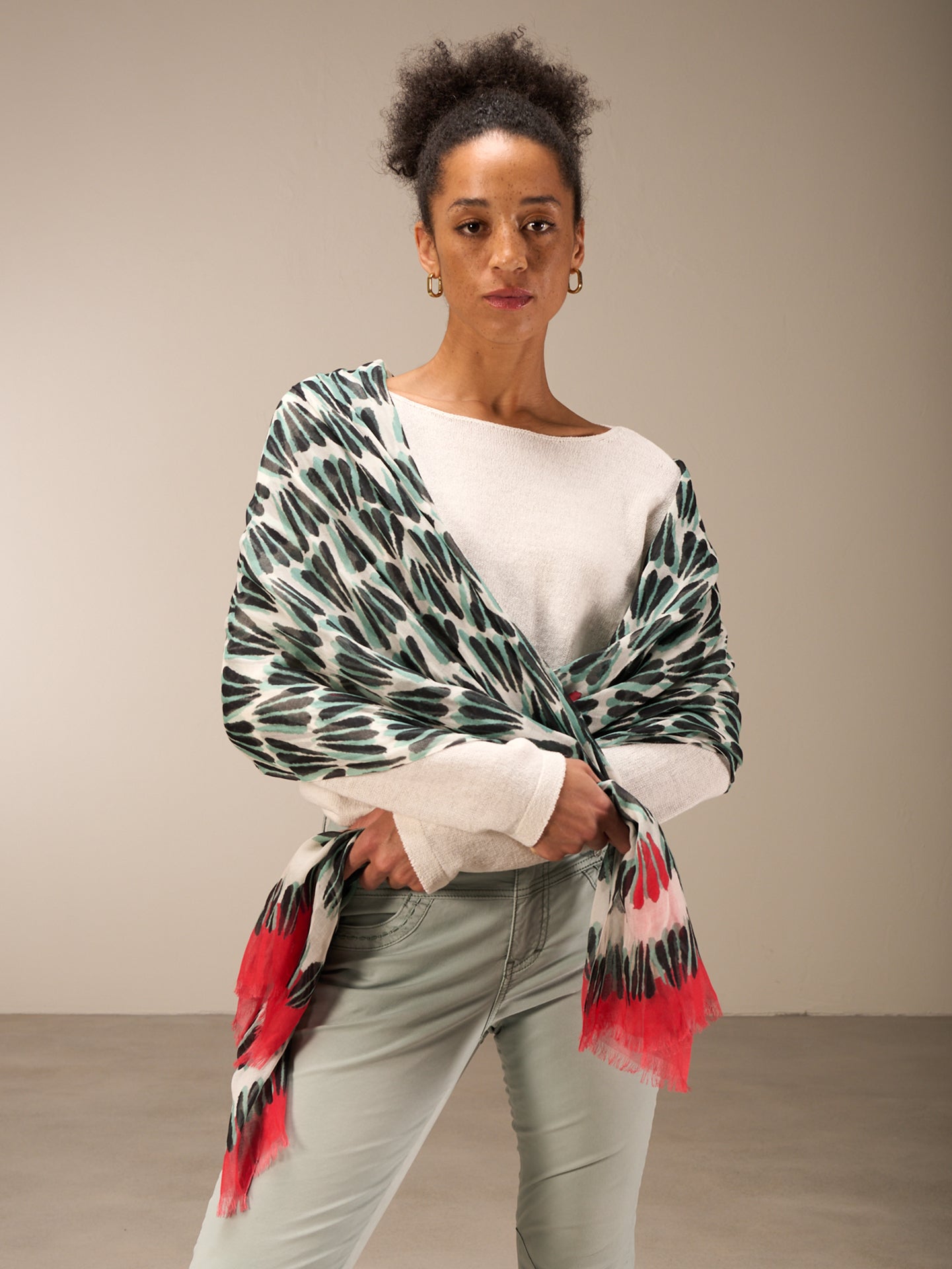 foulard imprimé