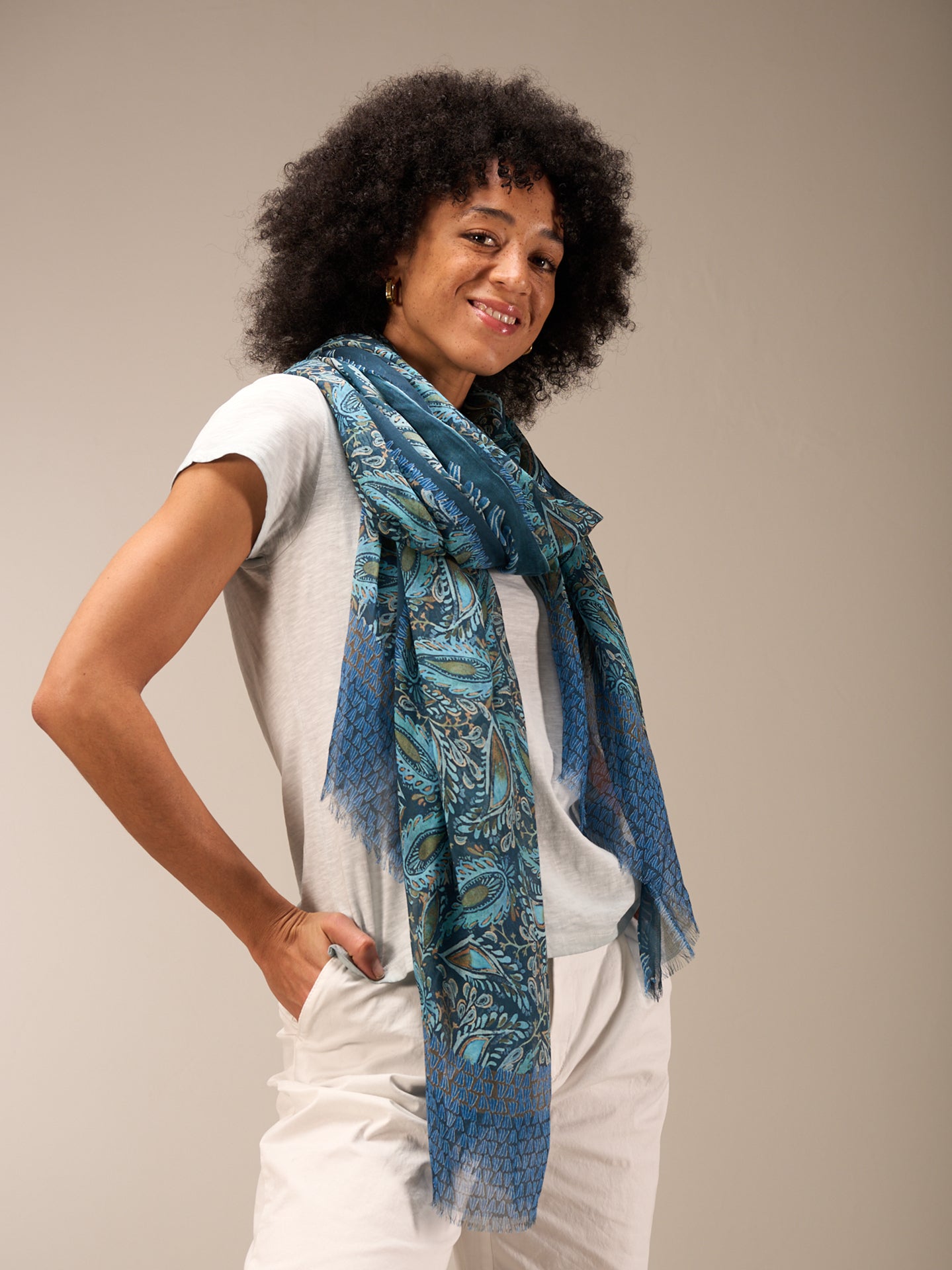foulard imprimé