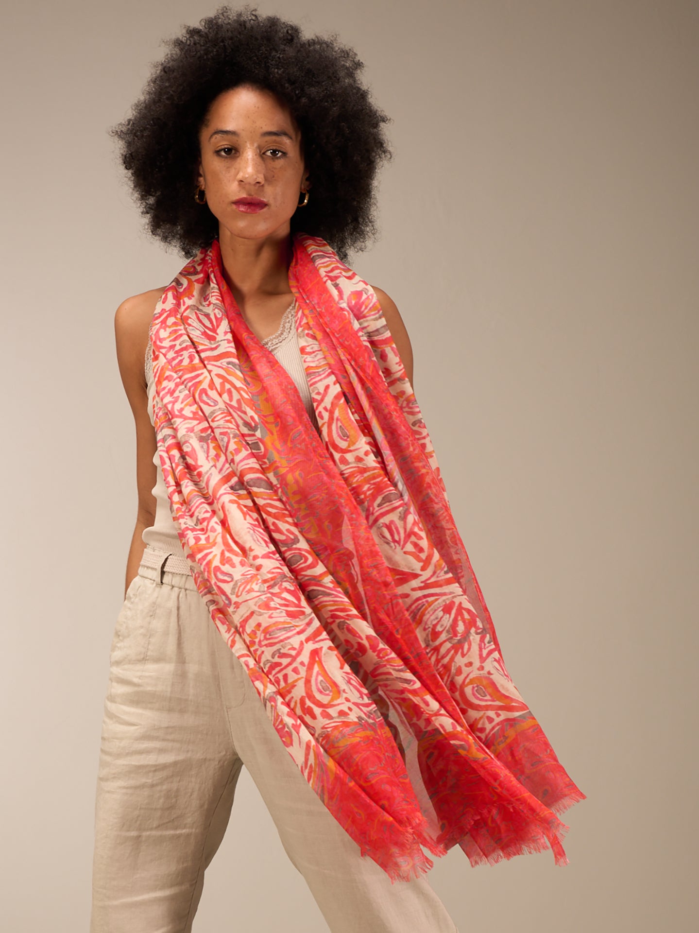 foulard imprimé