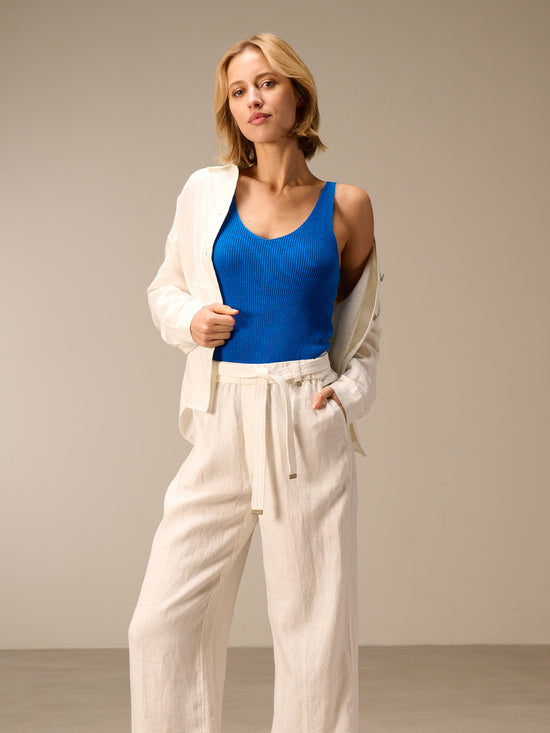 Top mit V-Ausschnitt