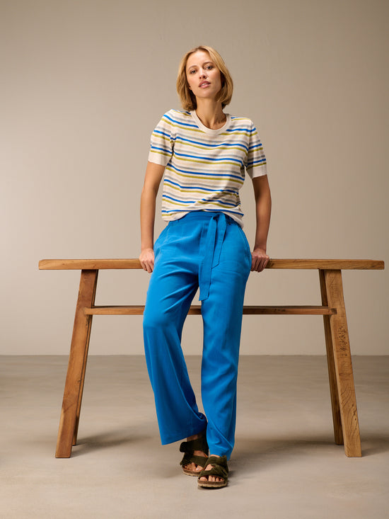 Strickpullover mit Leinen