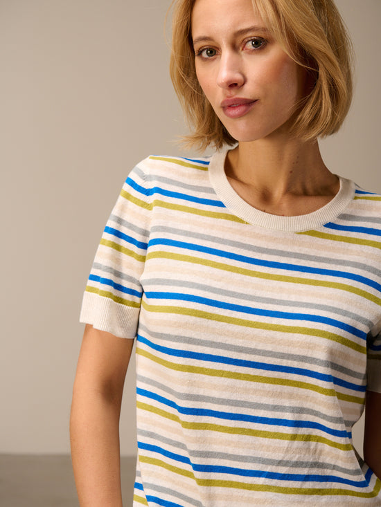 Strickpullover mit Leinen