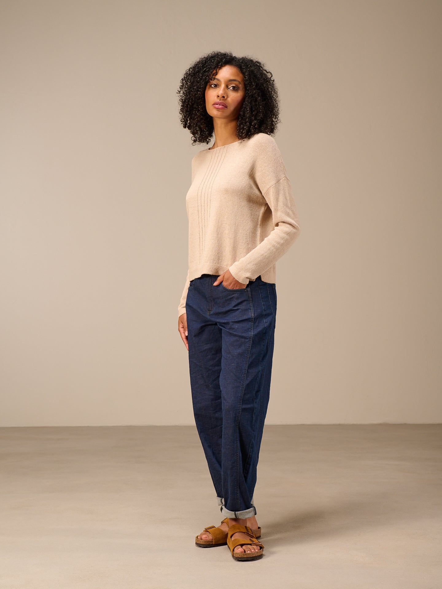 Barrel-leg jeans
