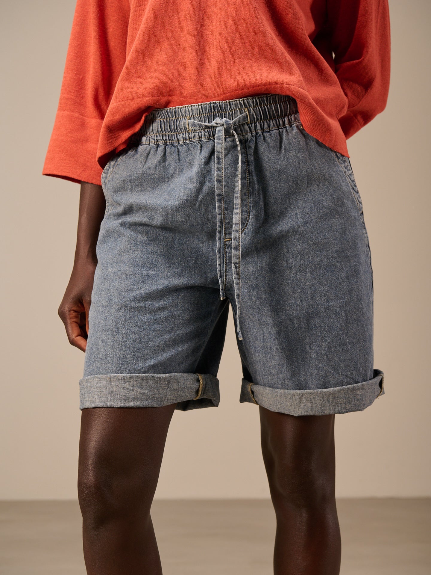 Denim shorts