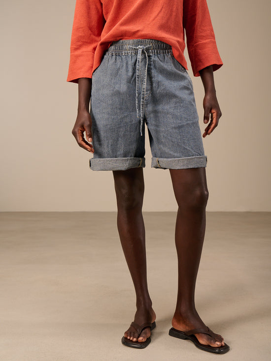 Denim shorts