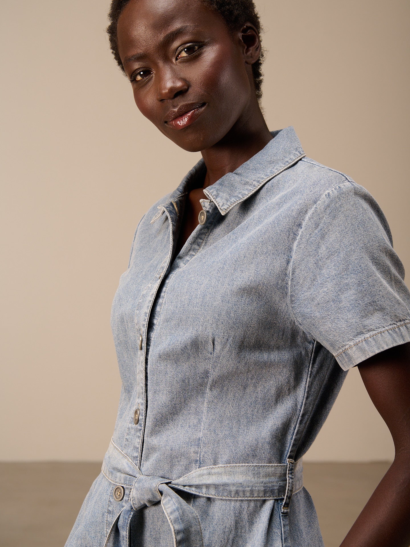 Denim dress