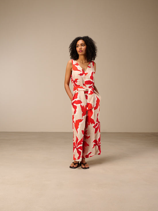 Jumpsuit mit Gürtel