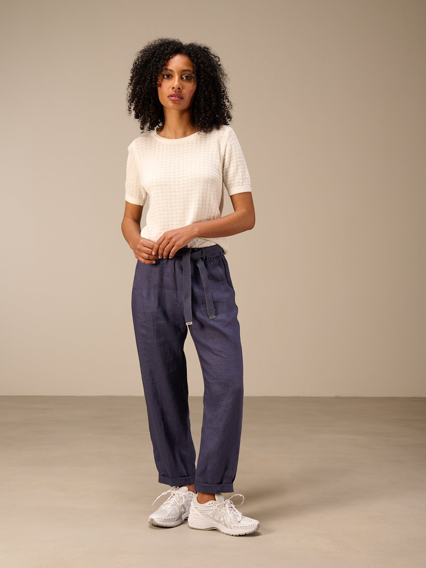 Pantaloni con vita elastica