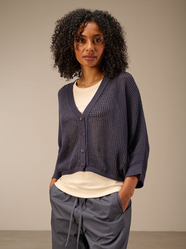 Strickjacke mit Knopfverschluss